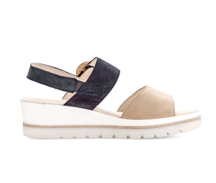 Gabor Damen  Keilsandalette Multicolour - Rauleder