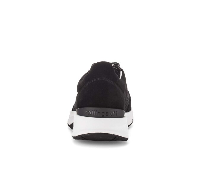 Gabor Damen  Sneaker Low Schwarz - Materialmix Leder/Lederimitat