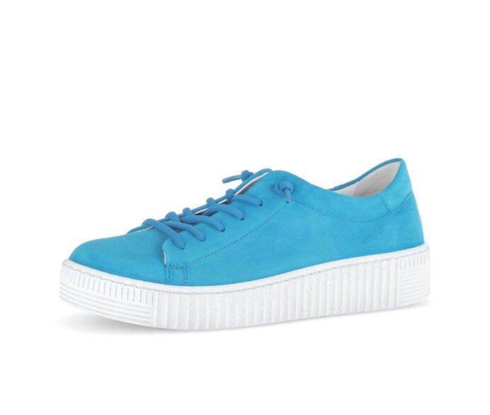 Gabor Damen  Sneaker Low Blau - Rauleder