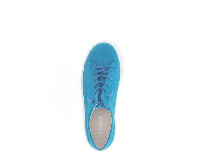 Gabor Damen  Sneaker Low Blau - Rauleder