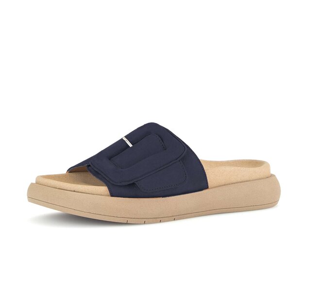 Gabor Damen  Pantolette Blau - Rauleder