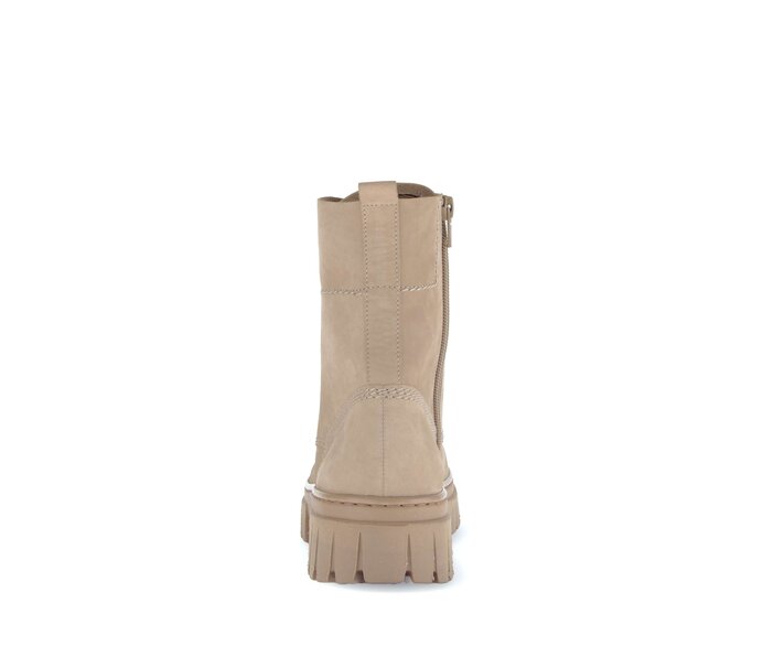 Gabor Damen  Schnürstiefelette Beige - Rauleder