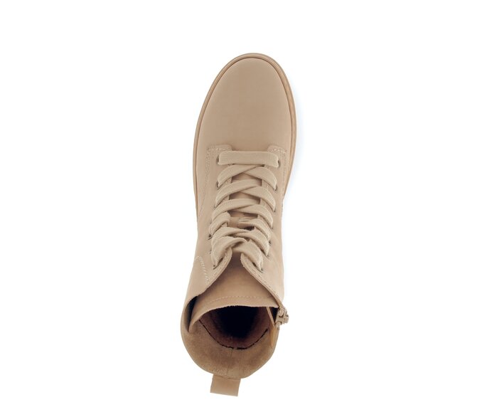 Gabor Damen  Schnürstiefelette Beige - Rauleder