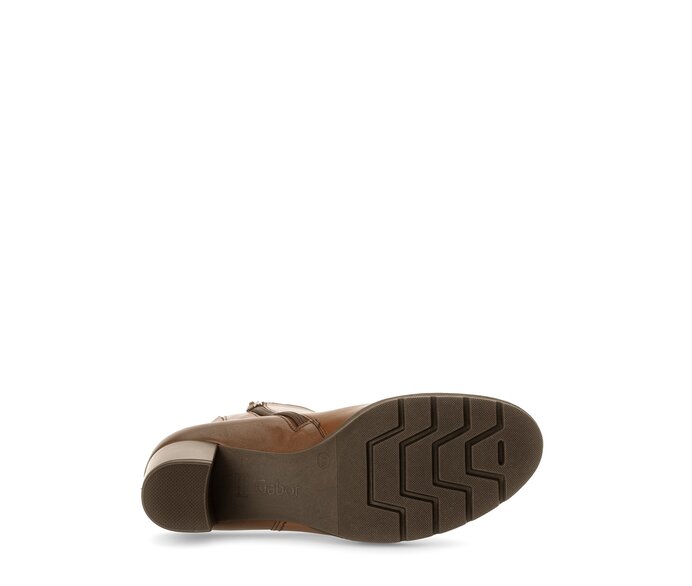 Gabor Damen  Plateau Stiefelette Braun - Glattleder
