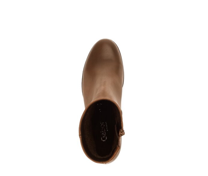 Gabor Damen  Plateau Stiefelette Braun - Glattleder