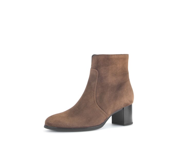 Gabor Damen  Elegante Stiefelette Braun - Rauleder