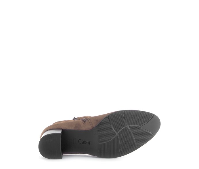 Gabor Damen  Elegante Stiefelette Braun - Rauleder