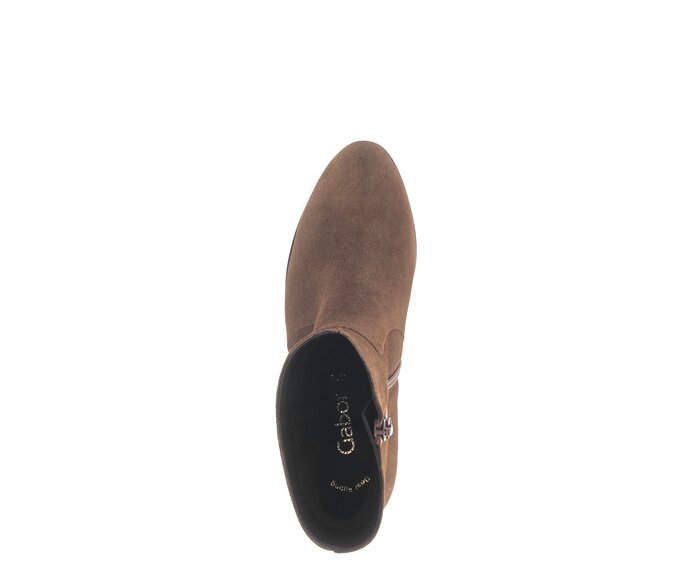 Gabor Damen  Elegante Stiefelette Braun - Rauleder