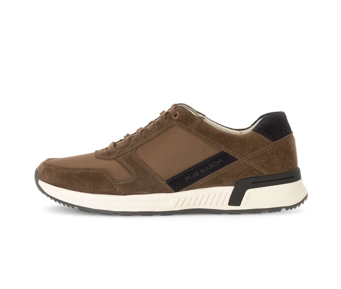 Pius Gabor Herren Sneaker Low Braun - Materialmix Leder/Textil
