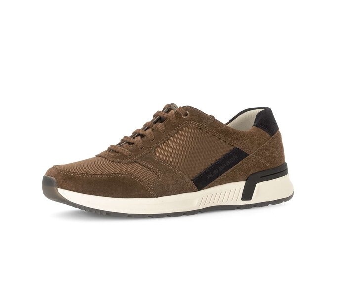 Pius Gabor Herren Sneaker Low Braun - Materialmix Leder/Textil