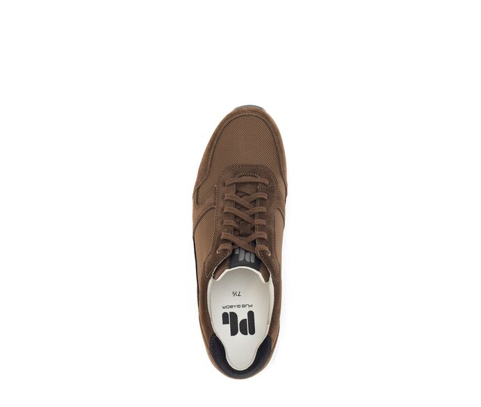 Pius Gabor Herren Sneaker Low Braun - Materialmix Leder/Textil