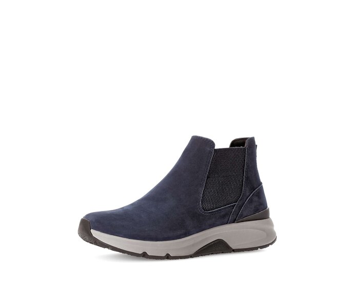 Gabor Damen  Chelsea Boot Blau - Rauleder