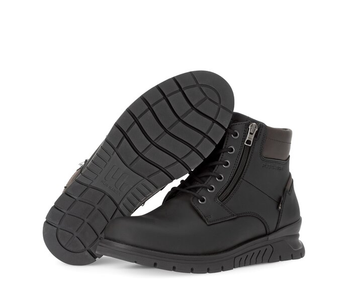 Pius Gabor Herren Boot Schwarz - Fettleder