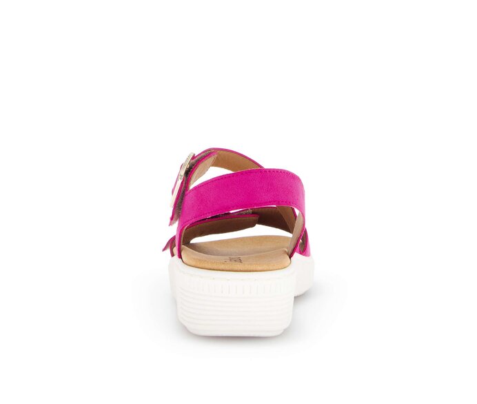 Gabor Damen  Plateau Sandale Pink - Rauleder