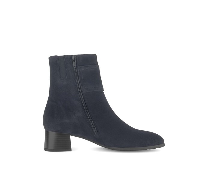Gabor Damen  Elegante Stiefelette Blau - Rauleder