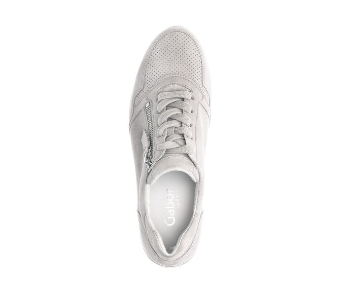 Gabor Damen  Sneaker Low Grau - Rauleder