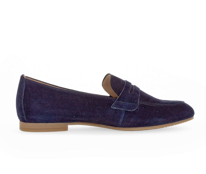 Gabor Damen  Slipper Blau - Rauleder
