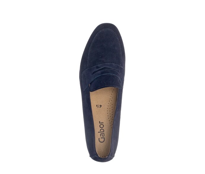 Gabor Damen  Slipper Blau - Rauleder