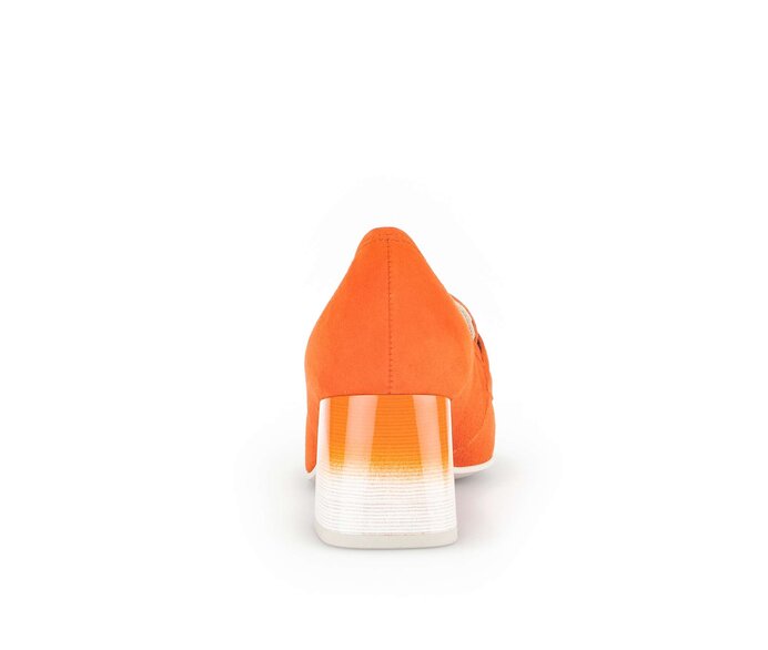 Gabor Damen  Hochfrontpumps Orange - Rauleder