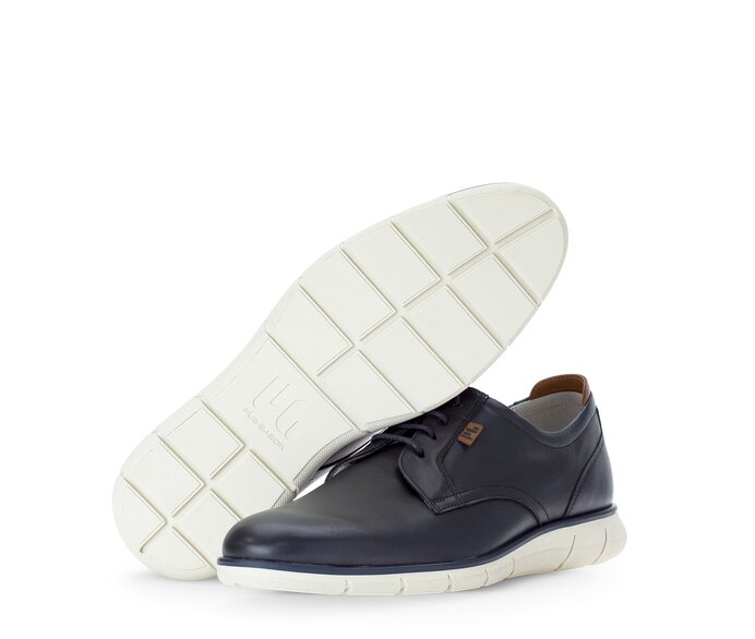 Pius Gabor Herren Schnürschuh Blau - Glattleder