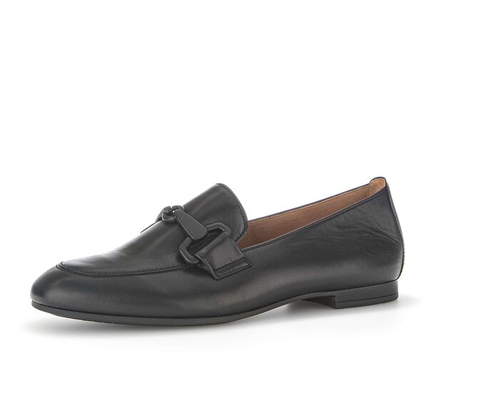 Gabor Damen  Slipper Schwarz - Glattleder