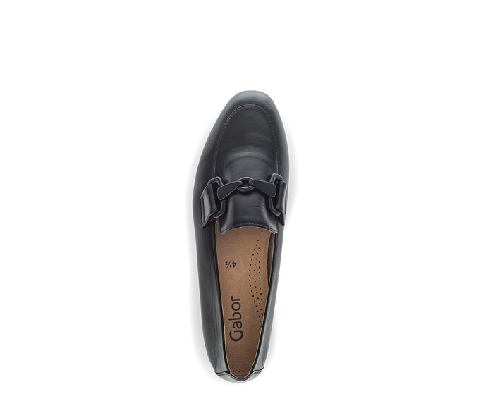 Gabor Damen  Slipper Schwarz - Glattleder