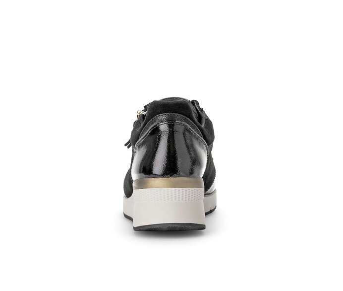 Gabor Damen  Sneaker Low Schwarz - Materialmix Leder