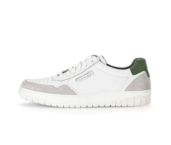 Pius Gabor Herren Sneaker Low Weiß - Glattleder