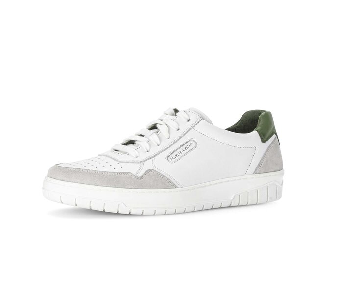 Pius Gabor Herren Sneaker Low Weiß - Glattleder