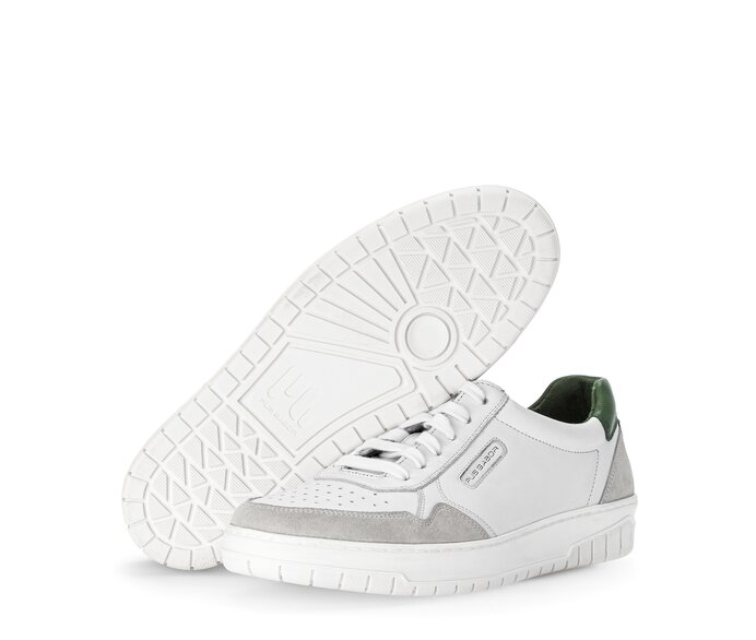 Pius Gabor Herren Sneaker Low Weiß - Glattleder