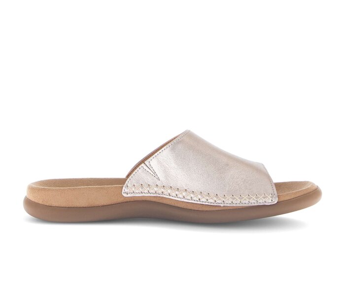 Gabor Damen  Pantolette Gold - Effektleder