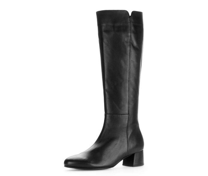 Gabor Damen  Eleganter Stiefel Schwarz - Glattleder