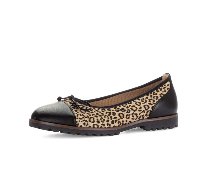 Gabor Damen  Sportliche Ballerina Multicolour - Materialmix Leder