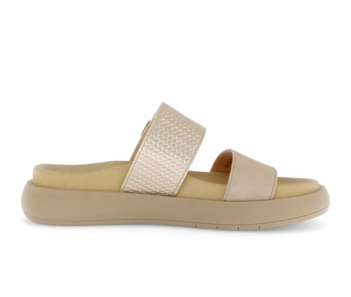 Gabor Damen  Pantolette Beige - Materialmix Leder