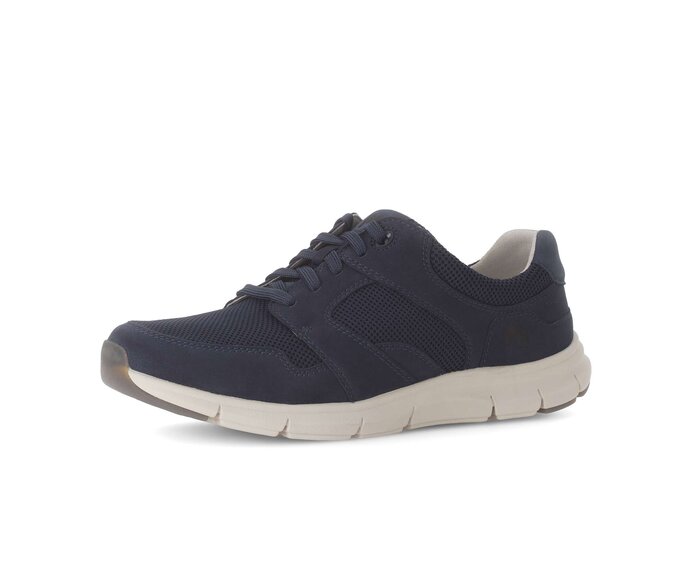 Pius Gabor Herren Sneaker Low Blau - Materialmix Leder/Textil