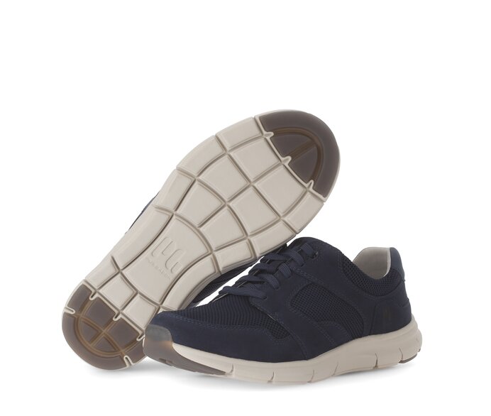 Pius Gabor Herren Sneaker Low Blau - Materialmix Leder/Textil