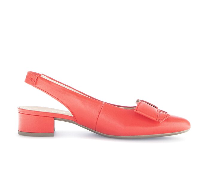 Gabor Damen  Slingpumps Rot - Glattleder