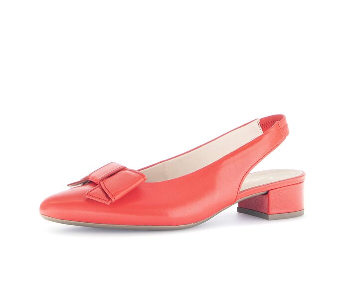 Gabor Damen  Slingpumps Rot - Glattleder