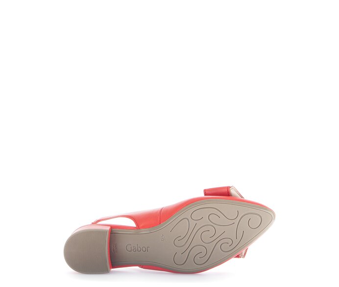 Gabor Damen  Slingpumps Rot - Glattleder