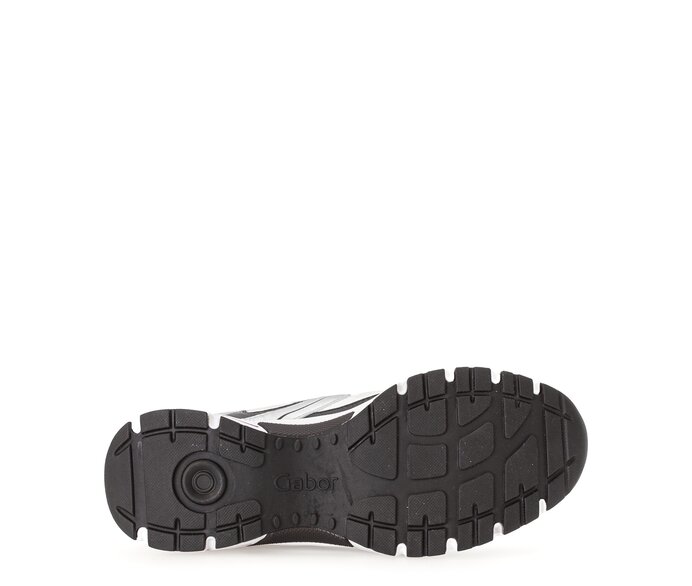 Gabor Damen  Sneaker Low Silber - Materialmix Leder/Lederimitat