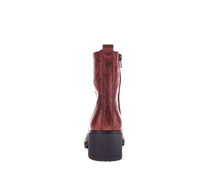 Gabor Damen  Schnürstiefelette Rot - Glattleder