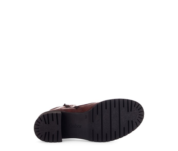 Gabor Damen  Schnürstiefelette Rot - Glattleder