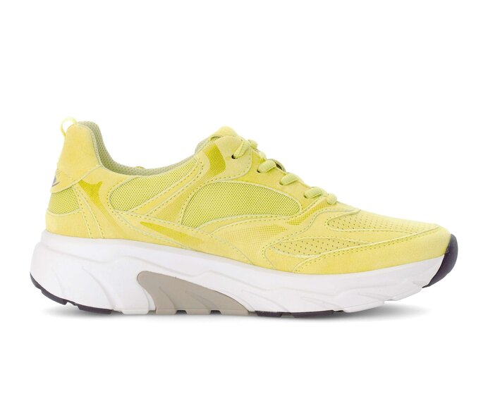 Gabor Damen  Sneaker Low Gelb - Materialmix Leder/Lederimitat