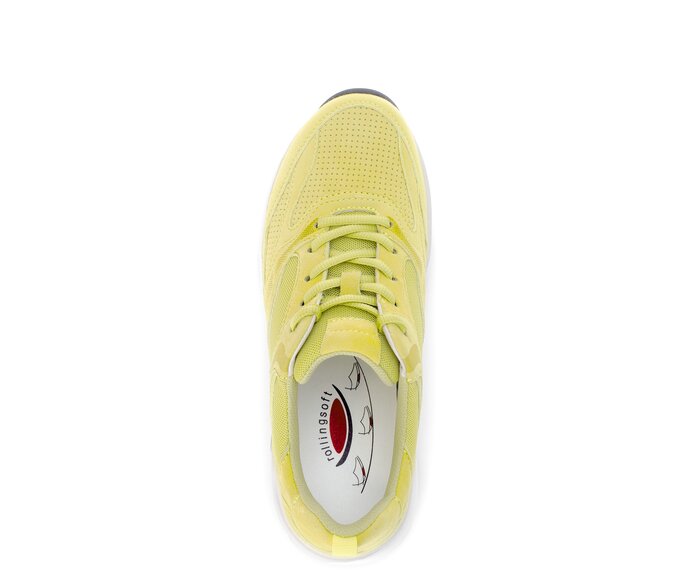 Gabor Damen  Sneaker Low Gelb - Materialmix Leder/Lederimitat