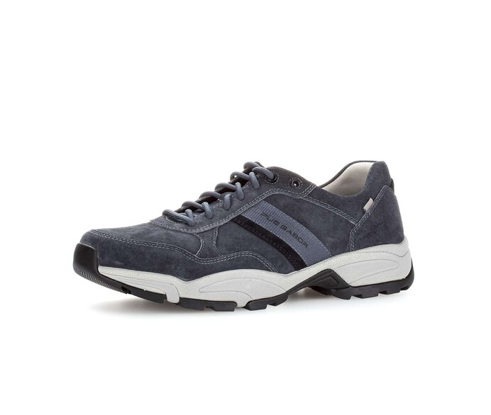 Pius Gabor Herren Sneaker Low Blau - Rauleder