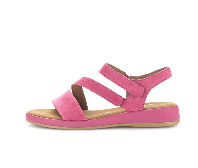 Gabor Damen Riemchensandale Pink - Rauleder