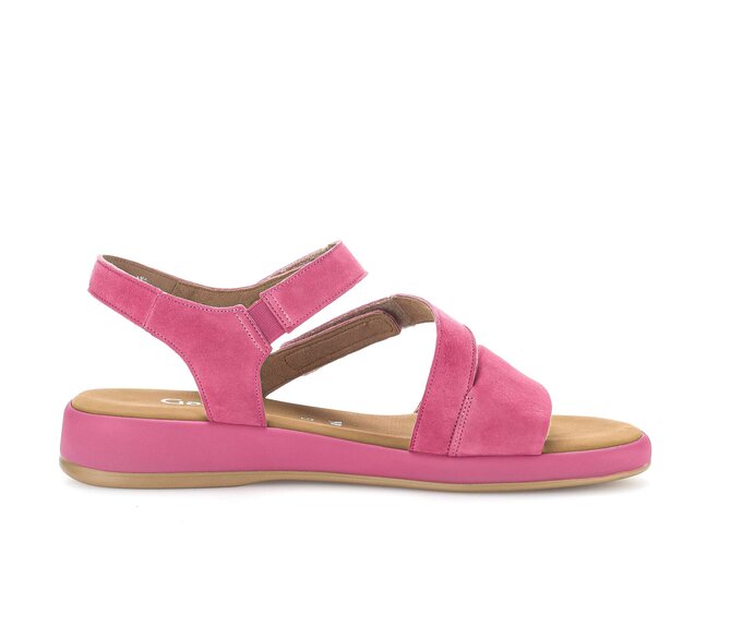Gabor Damen  Riemchensandale Pink - Rauleder