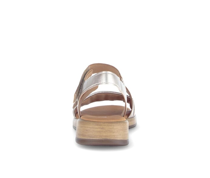 Gabor Damen  Riemchensandale Gold - Effektleder