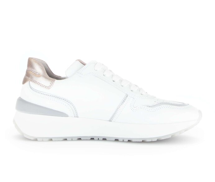 Gabor Damen  Sneaker Low Weiß - Materialmix Leder