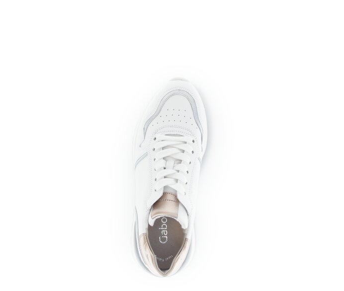 Gabor Damen  Sneaker Low Weiß - Materialmix Leder